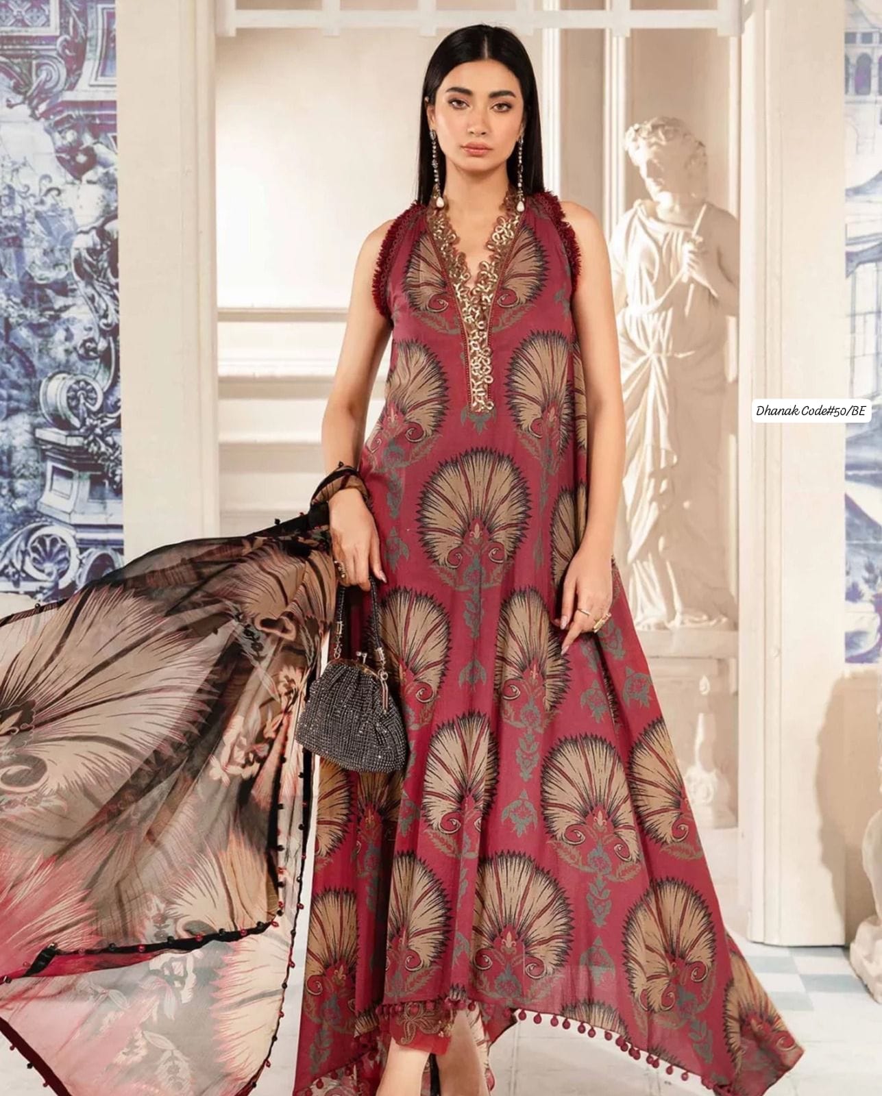 DHANAK | 3 PIECE DIGITAL PRINT UNSTITCHED WINTER SUIT