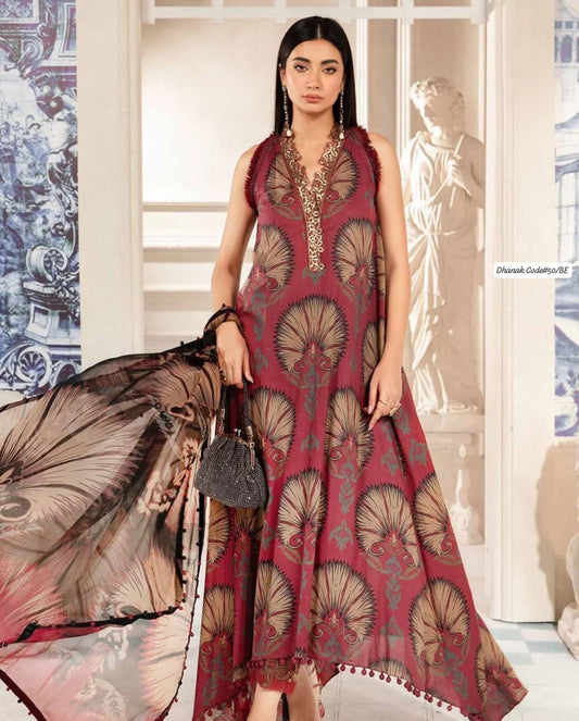 DHANAK | 3 PIECE DIGITAL PRINT UNSTITCHED WINTER SUIT