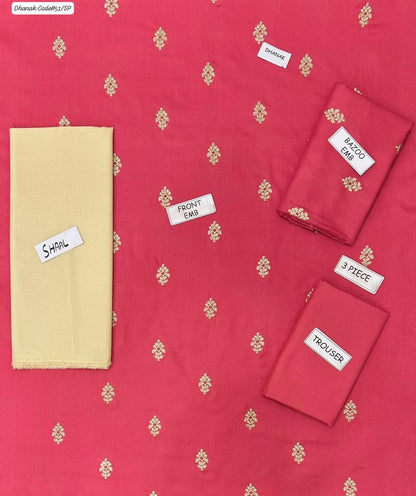 AISLING PREMIUM EMBROIDERED DHANAK UNSTITCHED 3PC SUIT