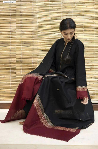 DYOT | DHANAK 3 PIECE BRANDED QUALITY UNSTITCHED WINTER SUIT