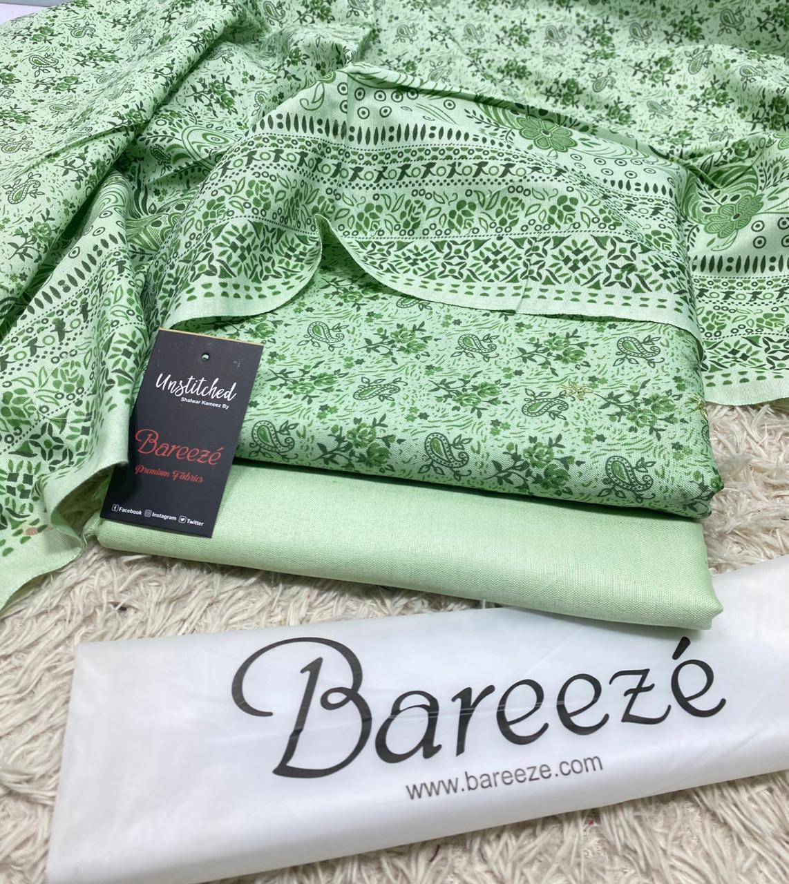 BAREEZE | 3 PIECE DIGITAL PRINT UNSTITCHED WINTER SUIT