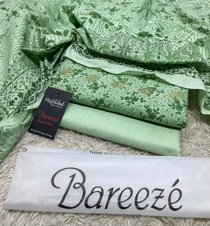 BAREEZE | 3 PIECE DIGITAL PRINT UNSTITCHED WINTER SUIT