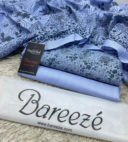 BAREEZE | 3 PIECE DIGITAL PRINT UNSTITCHED WINTER SUIT