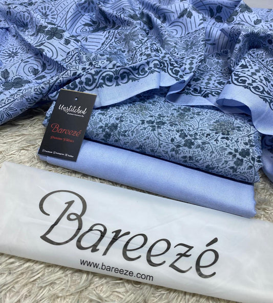 BAREEZE | 3 PIECE DIGITAL PRINT UNSTITCHED WINTER SUIT