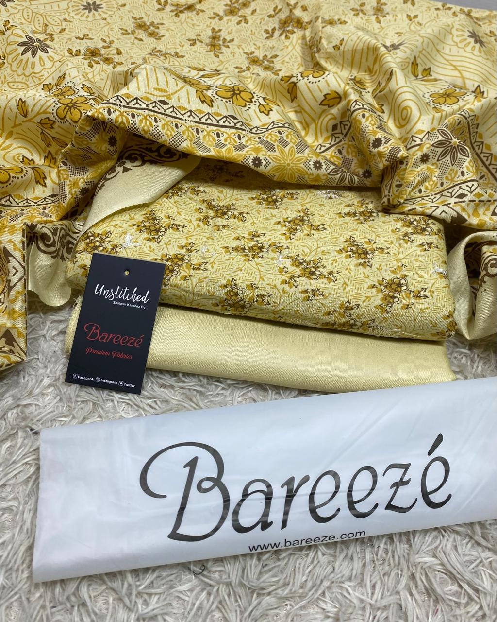 BAREEZE | 3 PIECE DIGITAL PRINT UNSTITCHED WINTER SUIT