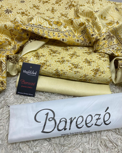 BAREEZE | 3 PIECE DIGITAL PRINT UNSTITCHED WINTER SUIT