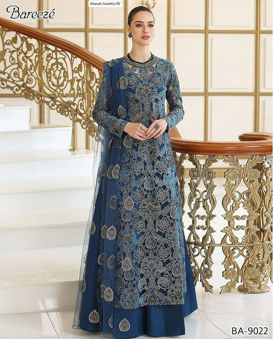BAREEZE | DHANAK 3 PIECE EMBROIDED UNSTITCHED WINTER SUIT
