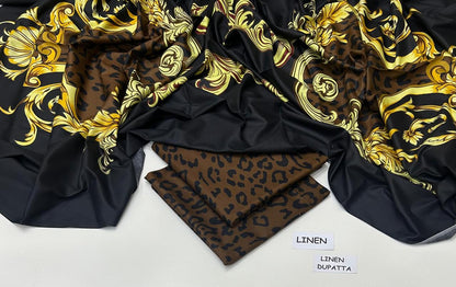 LINEN | 3 PIECE DIGITAL PRINT UNSTITCHED WINTER SUIT
