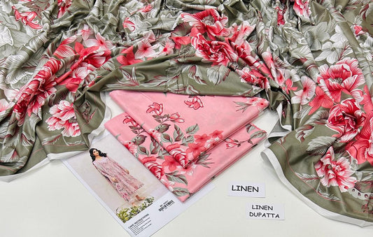 LINEN | 3 PIECE DIGITAL PRINT UNSTITCHED WINTER SUIT