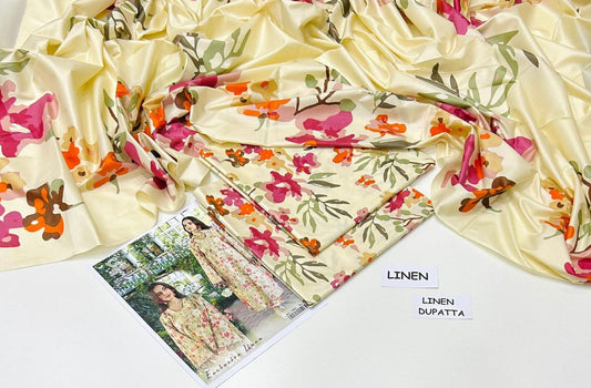 LINEN | 3 PIECE DIGITAL PRINT UNSTITCHED WINTER SUIT