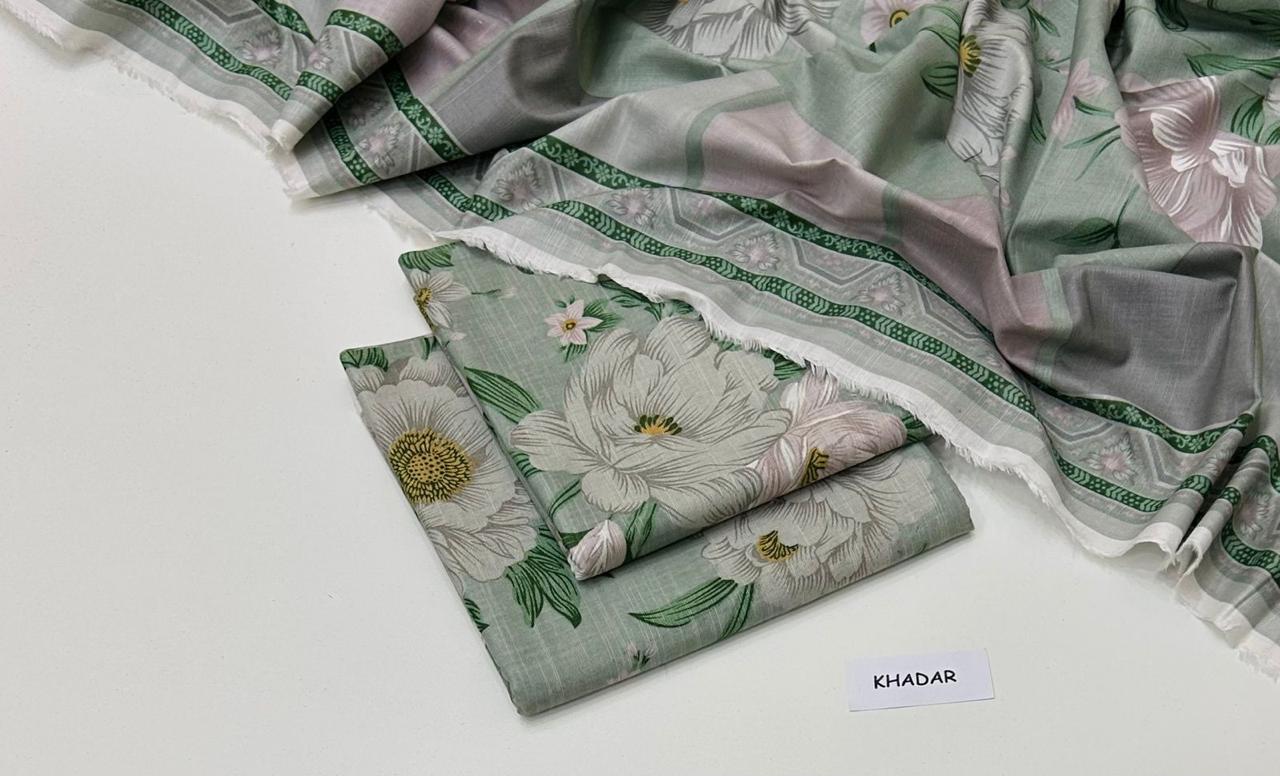 KHADDAR | 3 PIECE DIGITAL PRINT UNSTITCHED WINTER SUIT