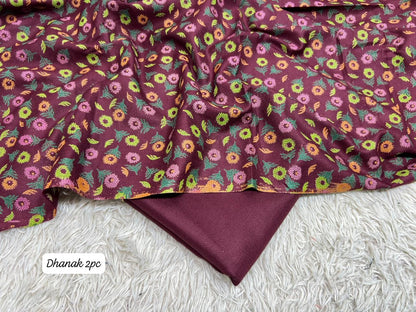 DHANAK | 2 PIECE DIGITAL PRINT UNSTITCHED WINTER SUIT