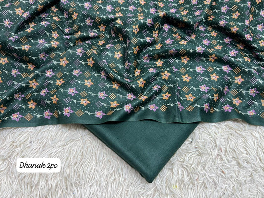 DHANAK | 2 PIECE DIGITAL PRINT UNSTITCHED WINTER SUIT