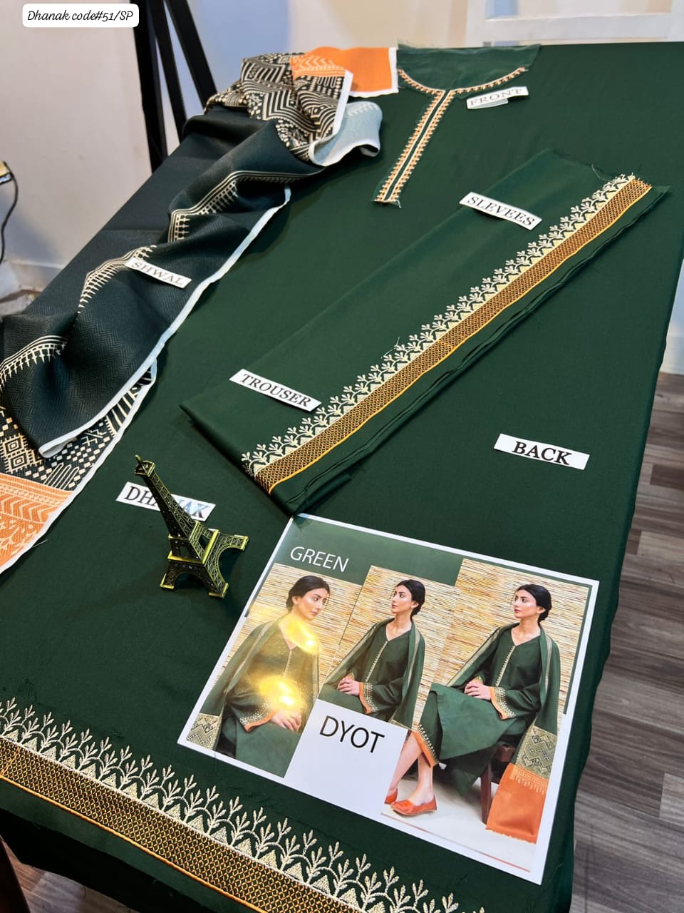 DYOT | DHANAK 3 PIECE BRANDED QUALITY UNSTITCHED WINTER SUIT