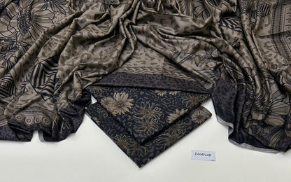 DHANAK | 3 PIECE DIGITAL PRINT UNSTITCHED WINTER SUIT