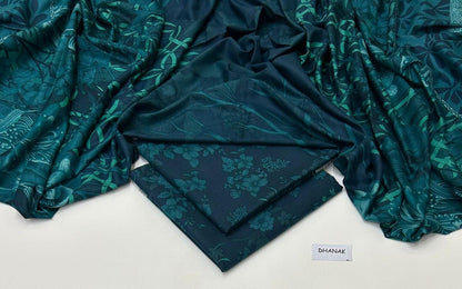 DHANAK | 3 PIECE DIGITAL PRINT UNSTITCHED WINTER SUIT