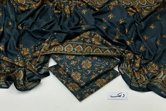 DHANAK | 3 PIECE DIGITAL PRINT UNSTITCHED WINTER SUIT