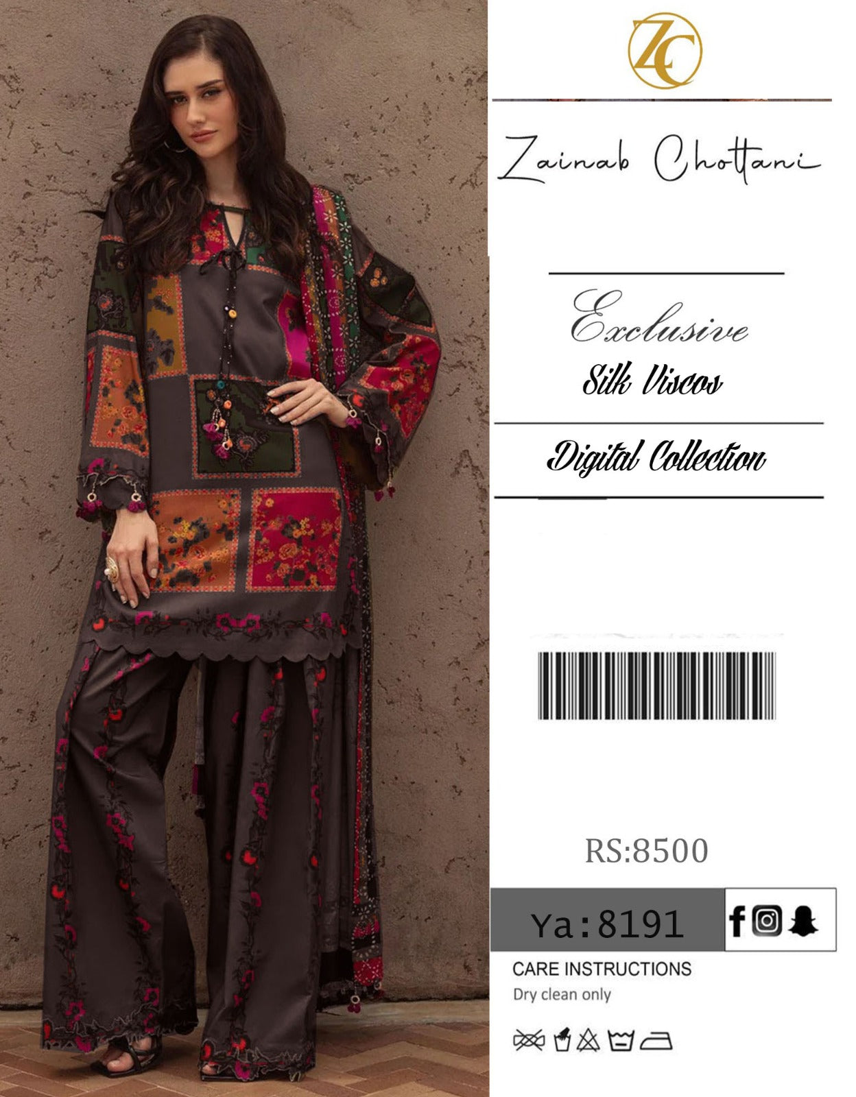 3pc Shamooz Silk Fabric