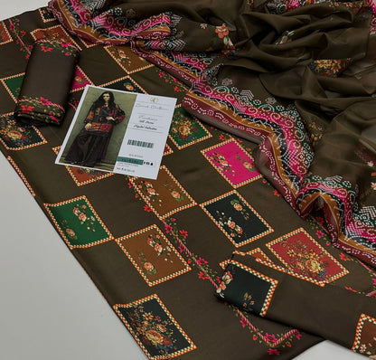 3pc Shamooz Silk Fabric