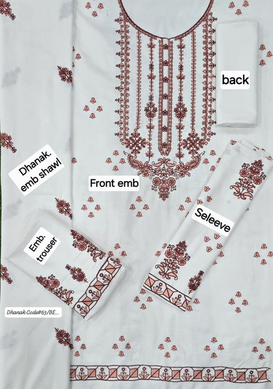 MIX BRAND DHANAK 3PC