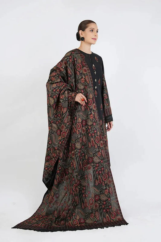 PREMIUM BAREEZE 3 PIECE DHANAK EMBROIDERED UNSTITCHED SUIT