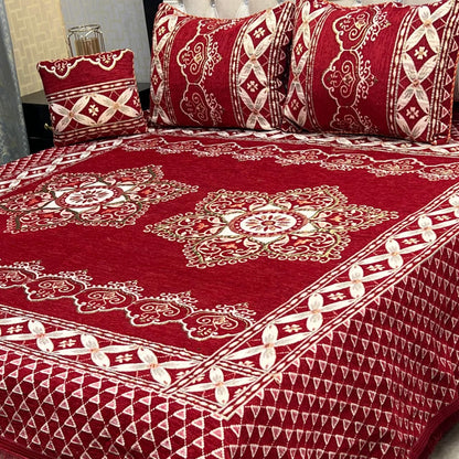 PREMIUM 4PC VELVET JAQUARD BEDSHEET
