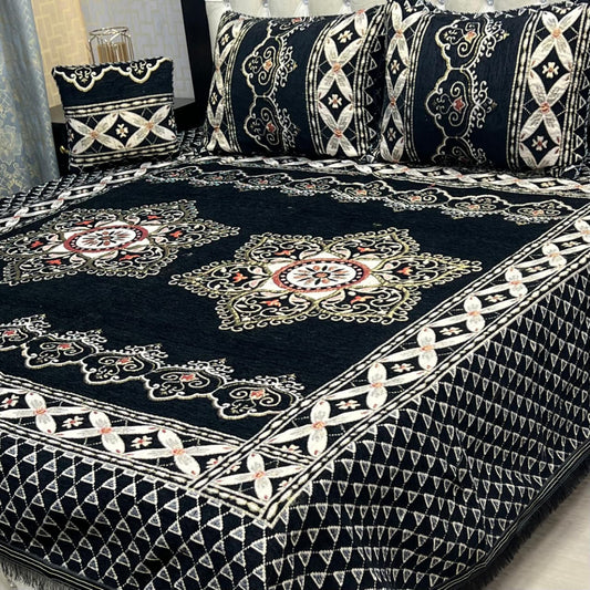 PREMIUM 4PC VELVET JAQUARD BEDSHEET