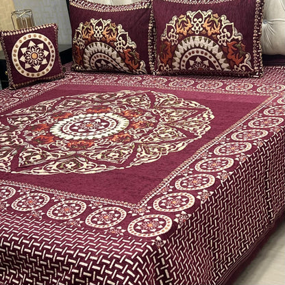 PREMIUM 4PC VELVET JAQUARD BEDSHEET