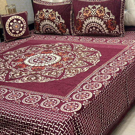PREMIUM 4PC VELVET JAQUARD BEDSHEET
