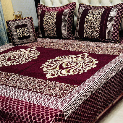 PREMIUM 4PC VELVET JAQUARD BEDSHEET