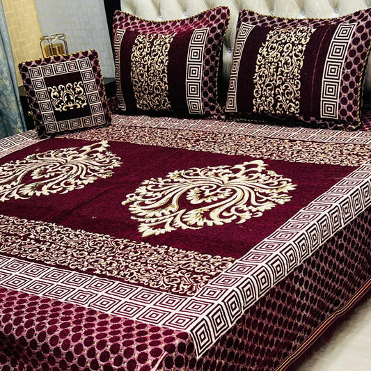PREMIUM 4PC VELVET JAQUARD BEDSHEET