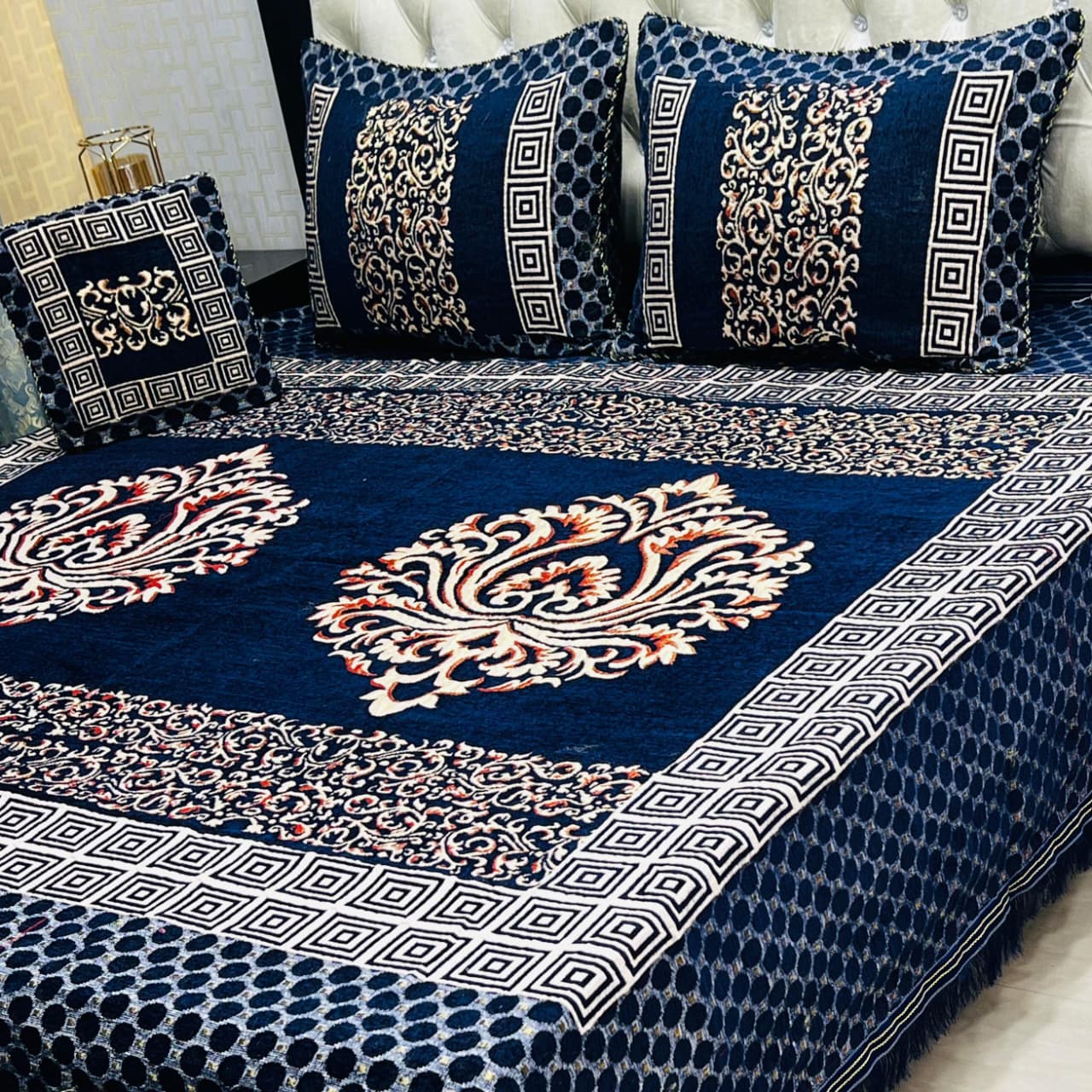 PREMIUM 4PC VELVET JAQUARD BEDSHEET