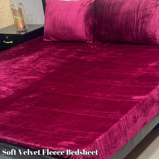 PREMIUM SOFT VELVET FLEECE BEDSHEET