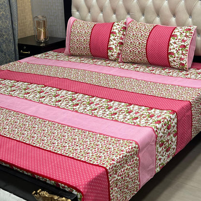 PREMIUM 3D CRYSTAL COTTON DOUBLE BEDSHEET
