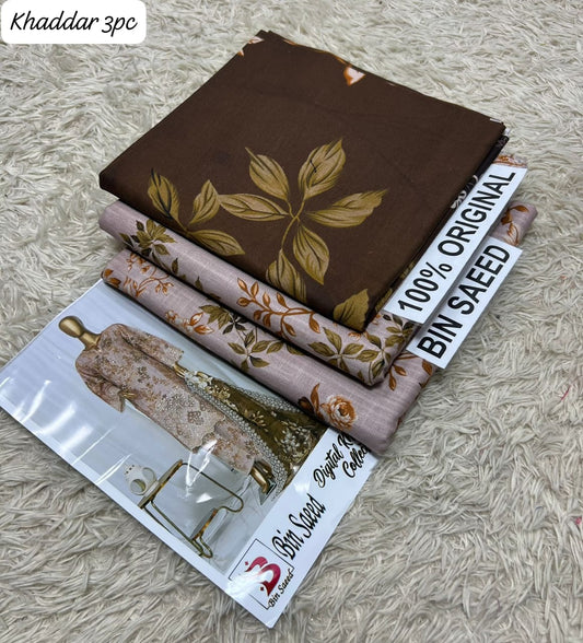 PREMIUM BIN SAEED KHADDAR 3PC SUIT