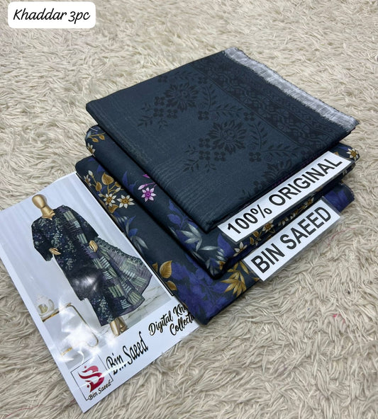 PREMIUM BIN SAEED KHADDAR 3PC SUIT