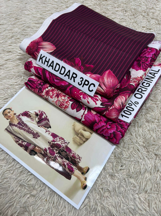 PREMIUM KHADDAR 3PC SUIT