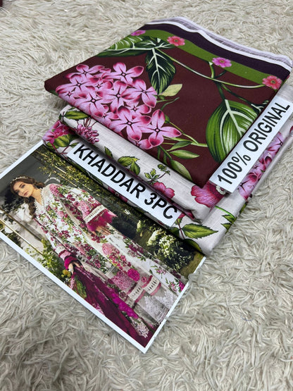 PREMIUM KHADDAR 3PC SUIT