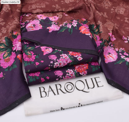 PREMIUM BAROQUE KHADDAR 3PC SUIT