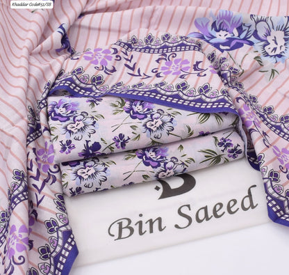 PREMIUM BIN SAEED KHADDAR 3PC SUIT