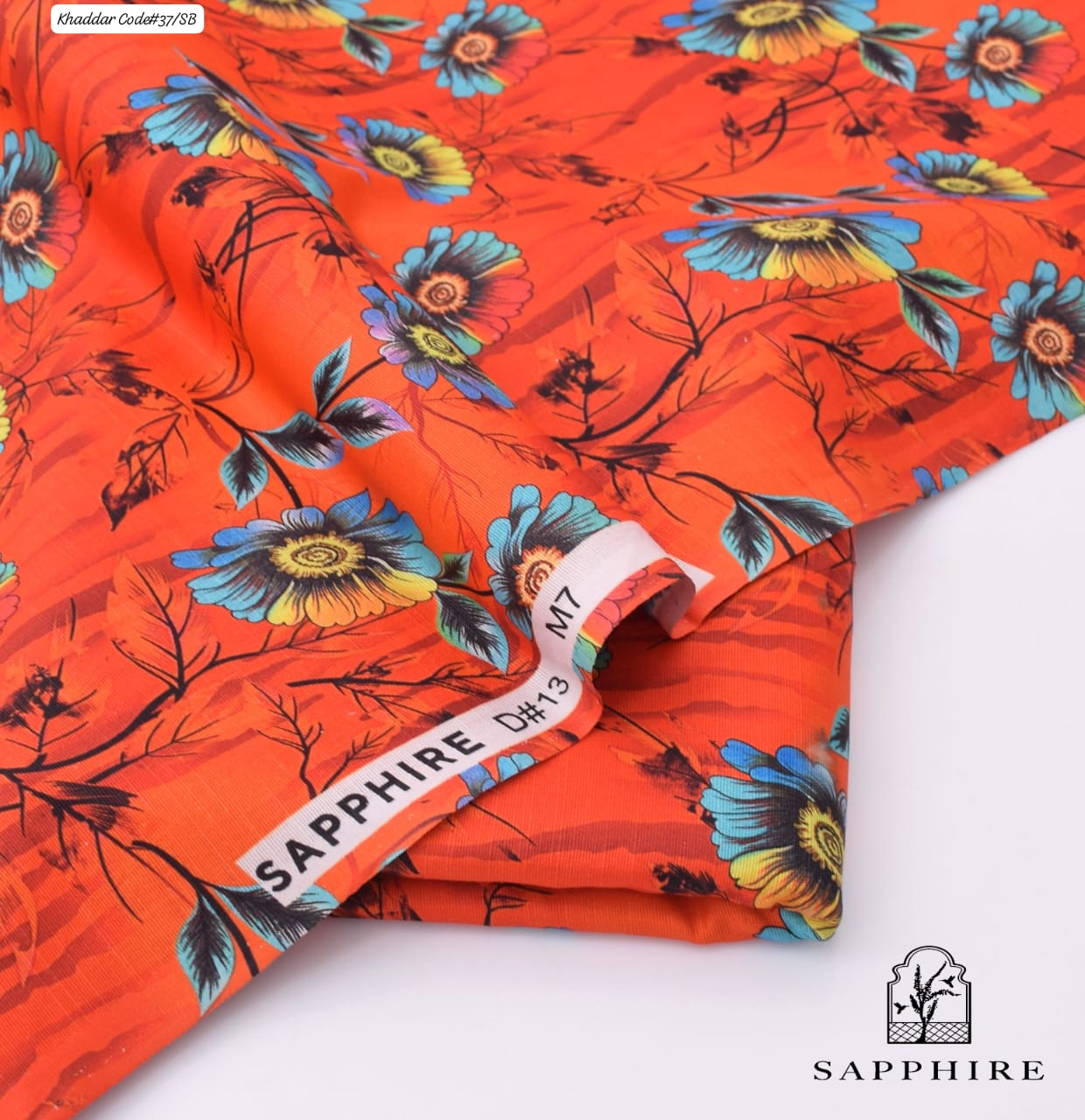 SAPPHIRE | UNSTITCHED 2 PIECE KHADDAR PRINTED SUIT