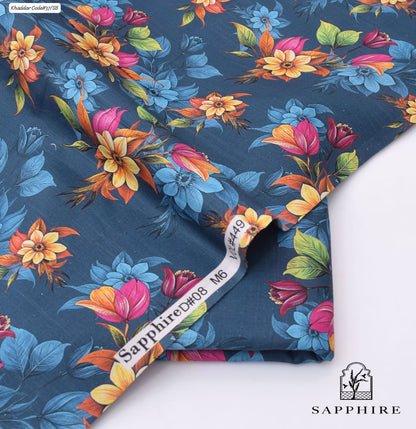 SAPPHIRE | UNSTITCHED 2 PIECE KHADDAR PRINTED SUIT