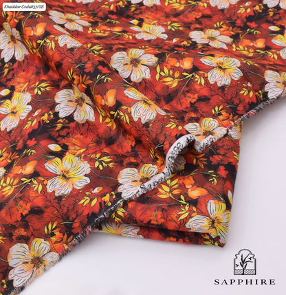 SAPPHIRE | UNSTITCHED 2 PIECE KHADDAR PRINTED SUIT