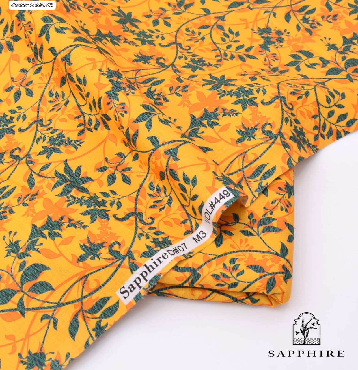 SAPPHIRE | UNSTITCHED 2 PIECE KHADDAR PRINTED SUIT