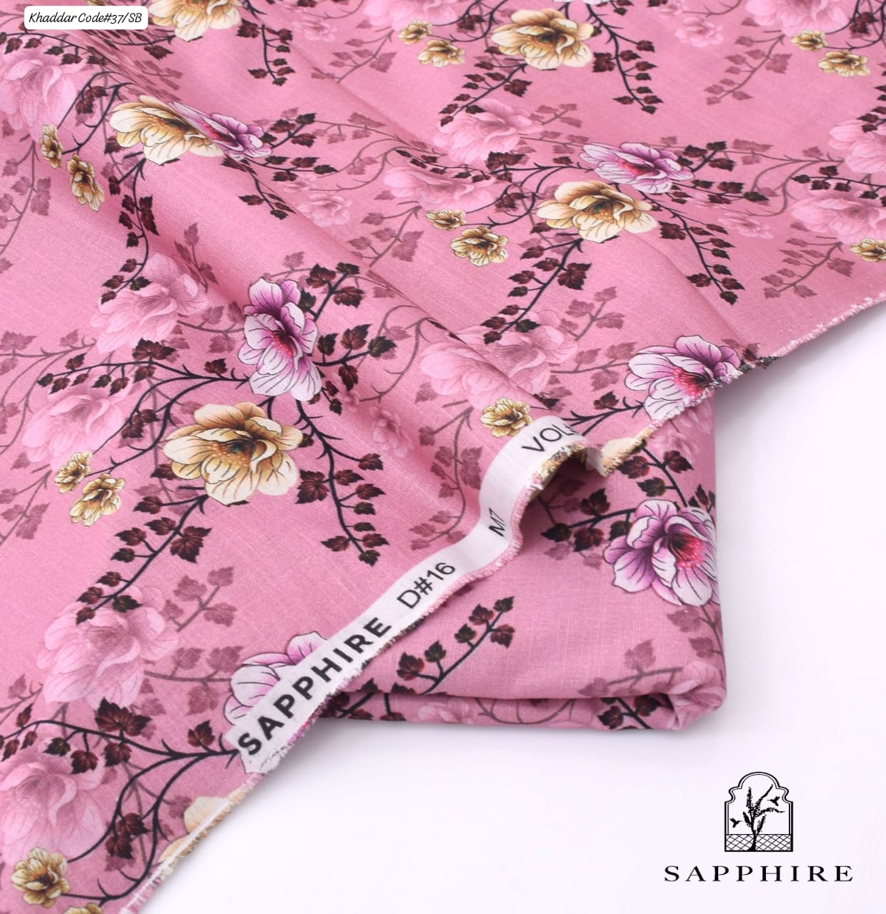 SAPPHIRE | UNSTITCHED 2 PIECE KHADDAR PRINTED SUIT