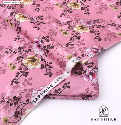 SAPPHIRE | UNSTITCHED 2 PIECE KHADDAR PRINTED SUIT