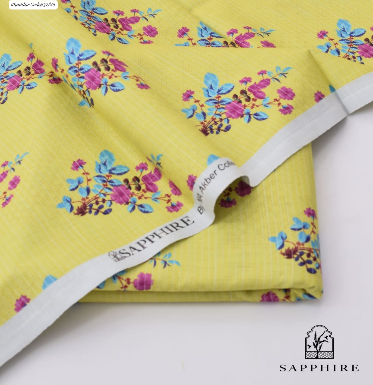 SAPPHIRE | UNSTITCHED 2 PIECE KHADDAR PRINTED SUIT