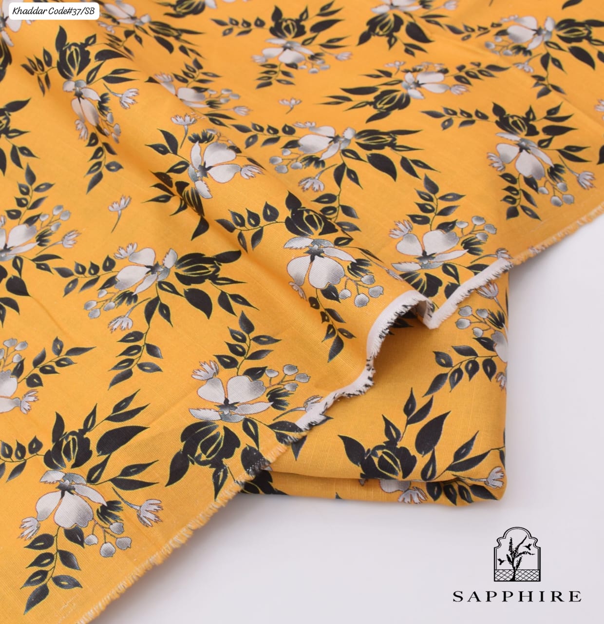 SAPPHIRE | UNSTITCHED 2 PIECE KHADDAR PRINTED SUIT