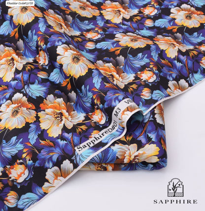 SAPPHIRE | UNSTITCHED 2 PIECE KHADDAR PRINTED SUIT