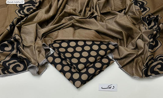 DHANAK | 3 PIECE DIGITAL PRINT UNSTITCHED WINTER SUIT